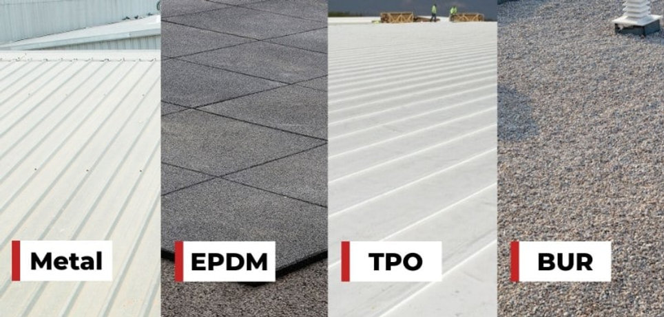 Metal vs. TPO vs. EPDM roofing installation